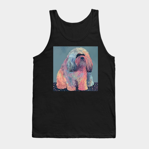 Retro Puli: Pastel Pup Revival Tank Top by NatashaCuteShop